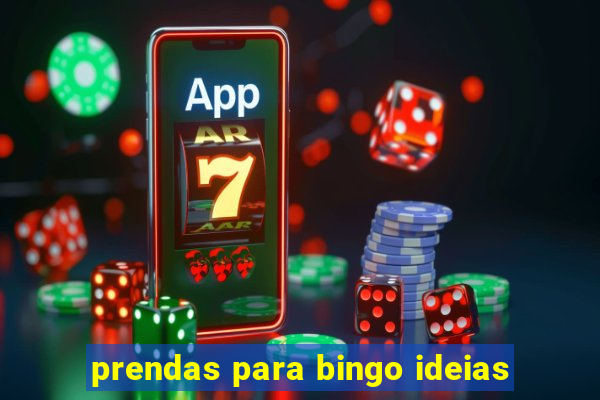 prendas para bingo ideias